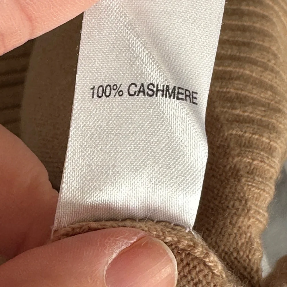 LIlly Pulitzer Fairley Cashmere Cardigan Button Tan Brown XS Classic Excellent - Picture 7 of 7
